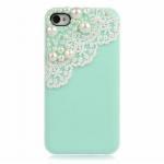 Elegant Handmade Lace And Pearl Iphone 4/4s Case